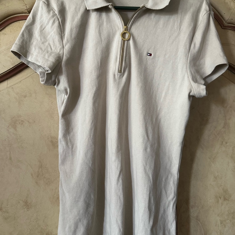 Tommy Hilfiger Beige Slim Fit Shirt Size X-Large
